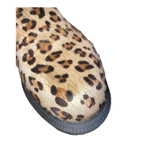Super adorable Dr Martens Flora Hair Chelsea Leopard boot sz 5 - Picture 9 of 10